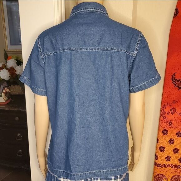 Vintage quizz petite animal SafariDenim shirt - Picture 7 of 9